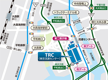 東京流通センター（TRC）への地図